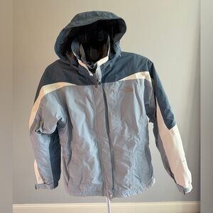 The North Face Women’s HyVent Triclimate 3-in-1 Jacket M EUC blue/white